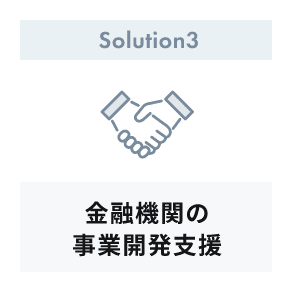 Solution3 金融機関の事業開発支援